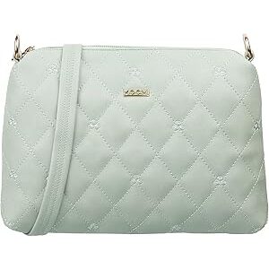 mochi women lightgreen zip top sling bag